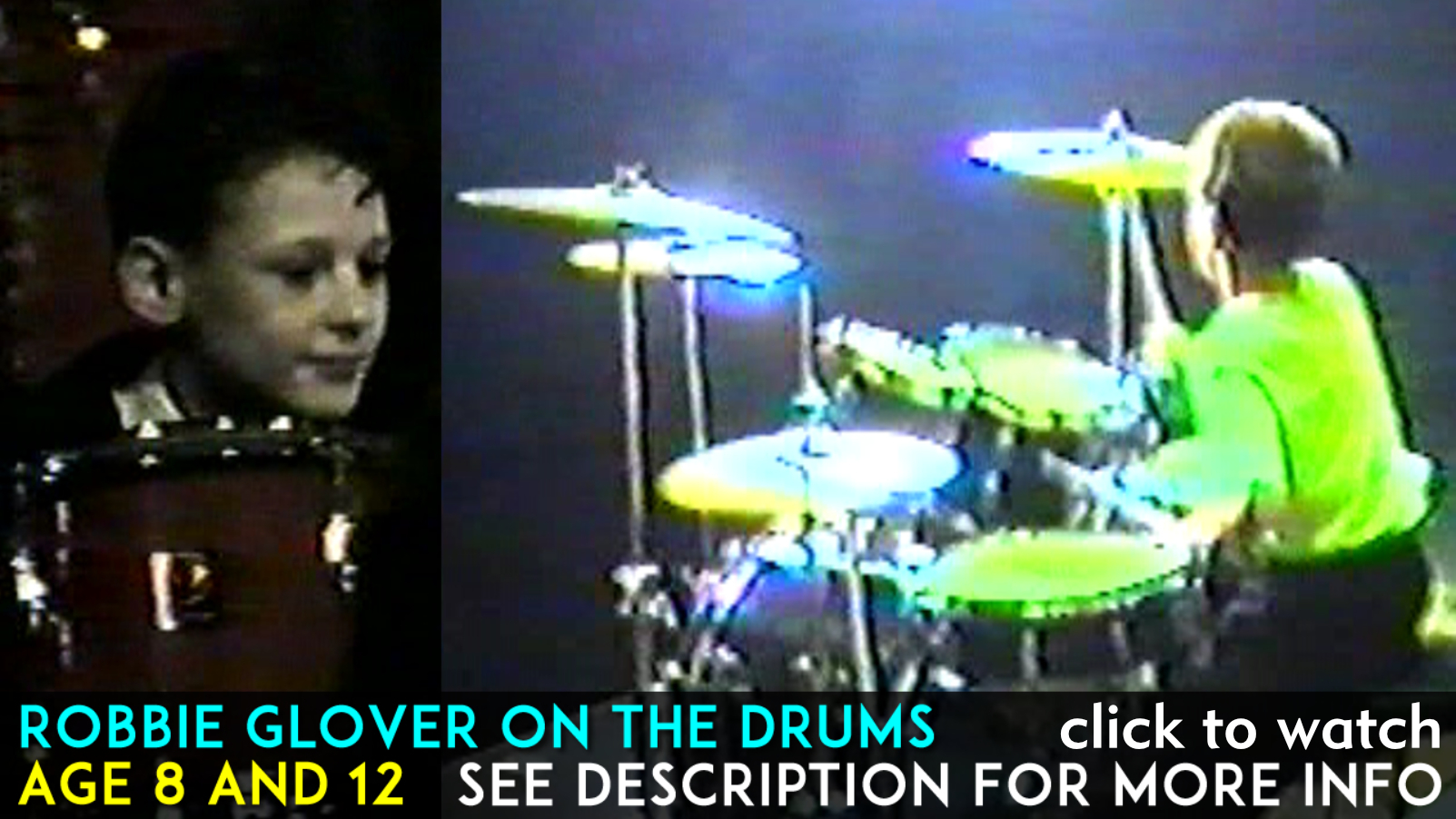 Robbie Glovr - Playing the Drums.
